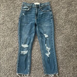 Ripped Abercrombie Blue Jeans
